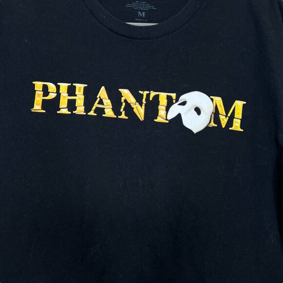 Phantom of the Opera Graphic T-Shirt Womens Size M Black 100% Cotton - Picture 3 of 5